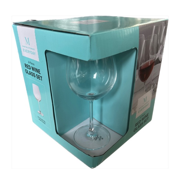 Martha Stewart Everyday 4 Piece 20oz Red Wine Glass Set - Picture 4 of 8